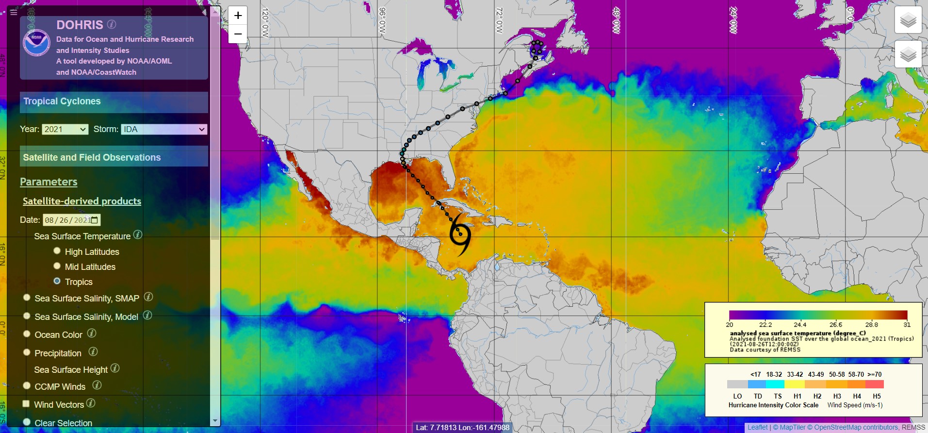 New Hurricane Tool in Development NOAA CoastWatch